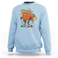 Funny Cinco De Mayo Basketball Sweatshirt Mexican Fiesta Party