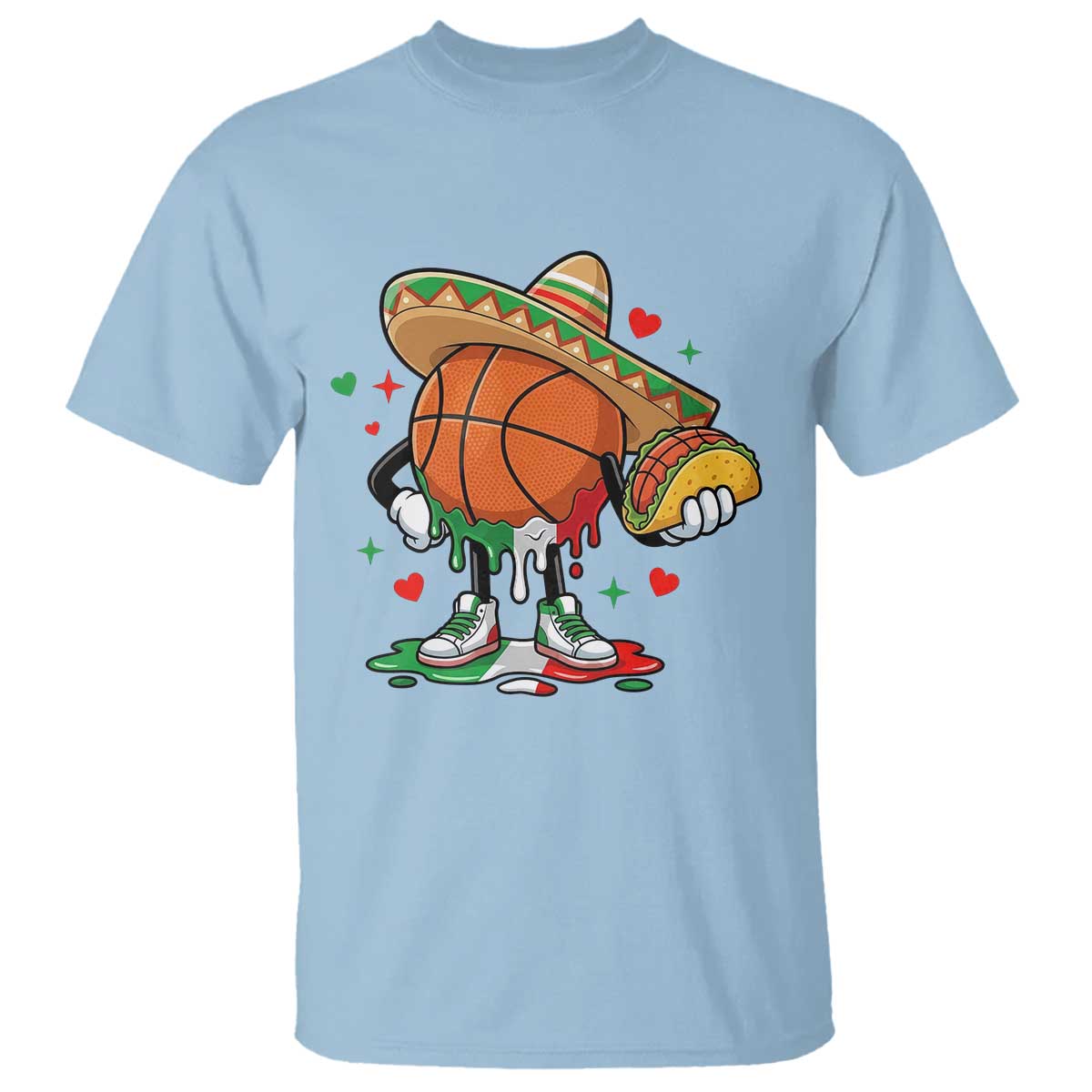 Funny Cinco De Mayo Basketball T Shirt Mexican Fiesta Party