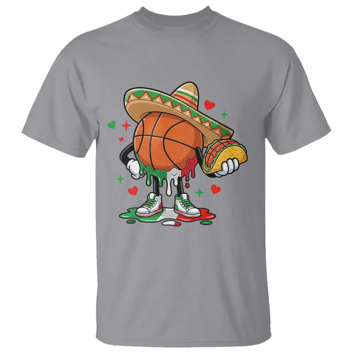 Funny Cinco De Mayo Basketball T Shirt Mexican Fiesta Party