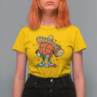 Funny Cinco De Mayo Basketball T Shirt For Women Mexican Fiesta Party