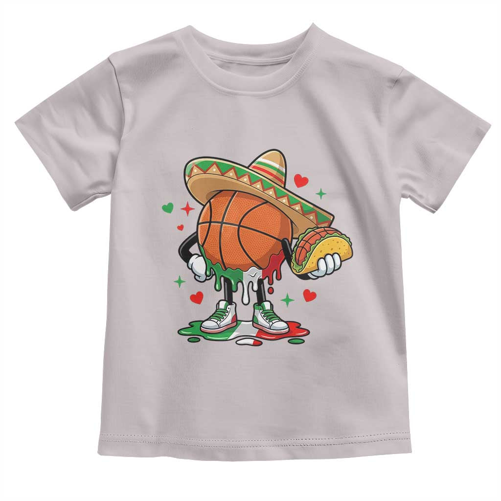 Funny Cinco De Mayo Basketball Toddler T Shirt Mexican Fiesta Party