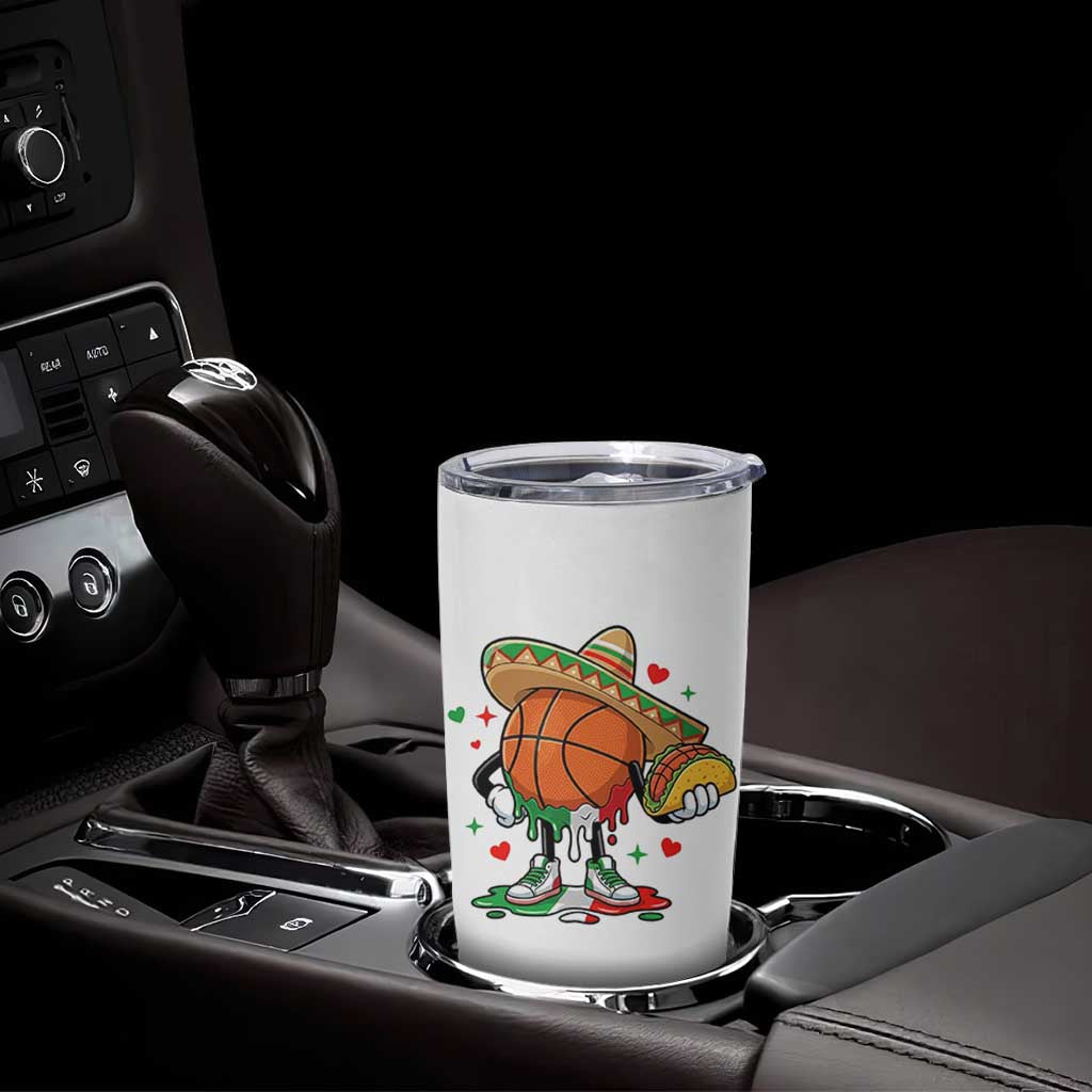 Funny Cinco De Mayo Basketball Tumbler Cup Mexican Fiesta Party