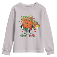 Funny Cinco De Mayo Basketball Youth Sweatshirt Mexican Fiesta Party