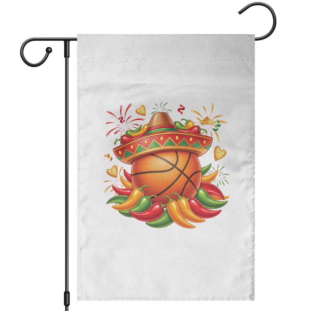Funny Cinco De Mayo Basketball Garden Flag Mexican Fiesta Hoops Party