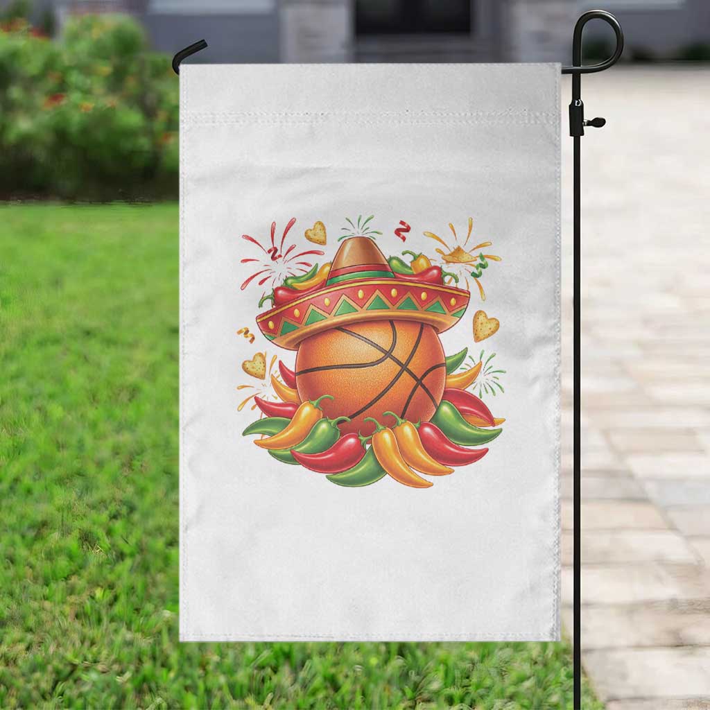 Funny Cinco De Mayo Basketball Garden Flag Mexican Fiesta Hoops Party