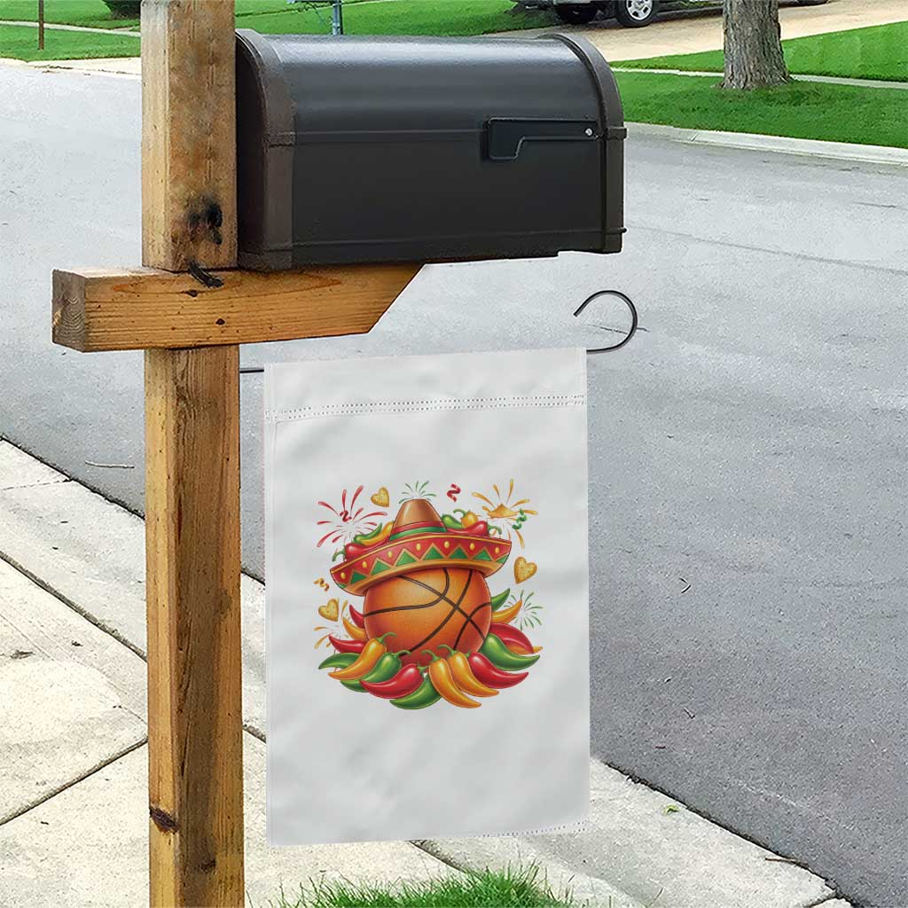 Funny Cinco De Mayo Basketball Garden Flag Mexican Fiesta Hoops Party