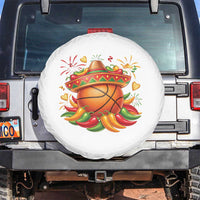 Funny Cinco De Mayo Basketball Spare Tire Cover Mexican Fiesta Hoops Party