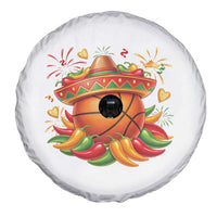 Funny Cinco De Mayo Basketball Spare Tire Cover Mexican Fiesta Hoops Party