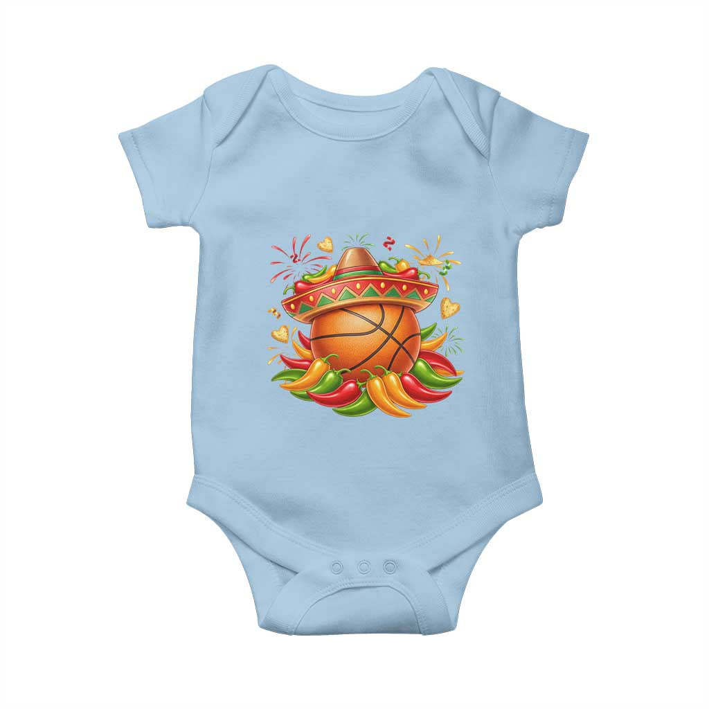 Funny Cinco De Mayo Basketball Baby Onesie Mexican Fiesta Hoops Party