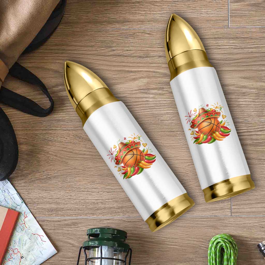 Funny Cinco De Mayo Basketball Bullet Tumbler Mexican Fiesta Hoops Party