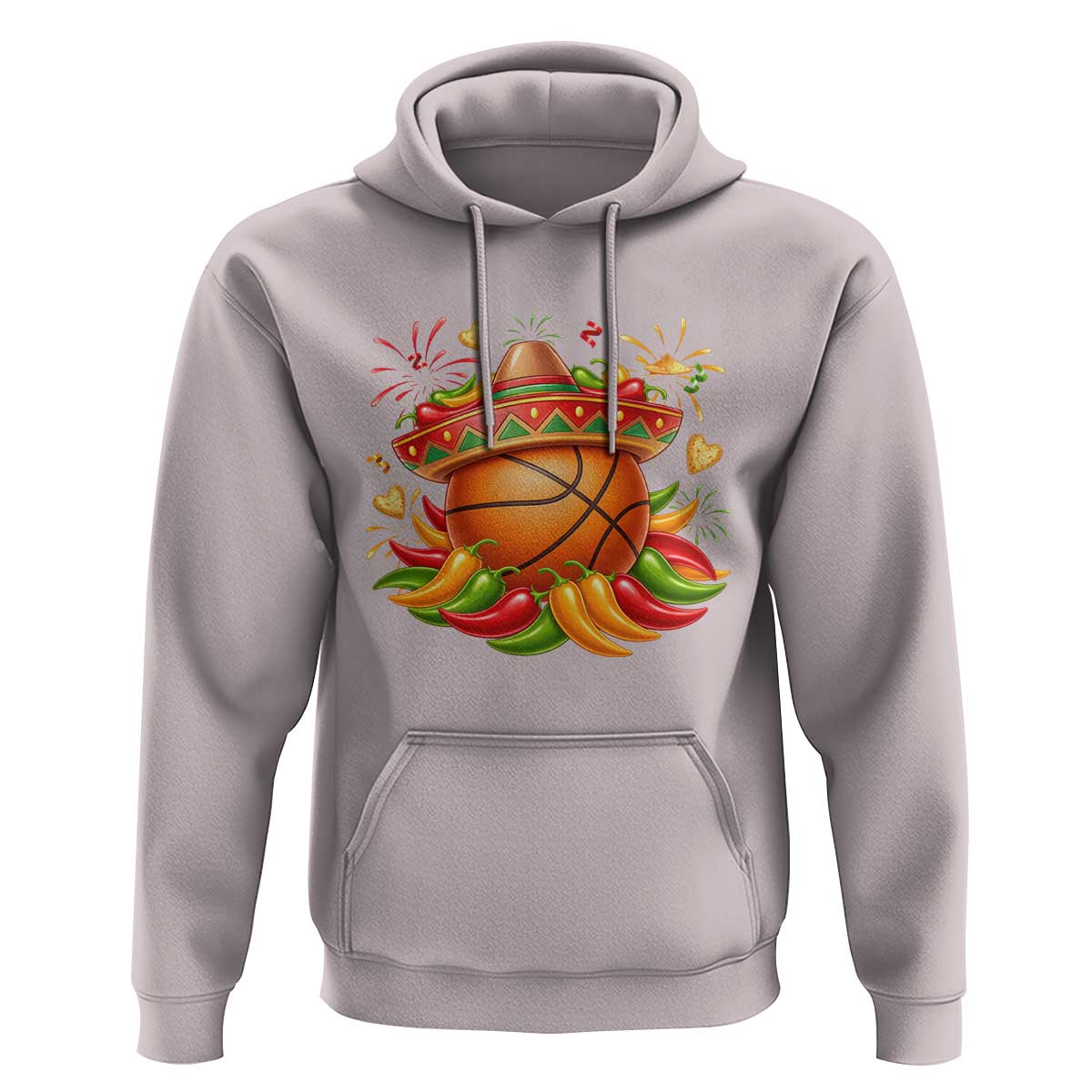 Funny Cinco De Mayo Basketball Hoodie Mexican Fiesta Hoops Party