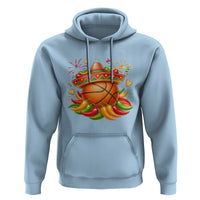 Funny Cinco De Mayo Basketball Hoodie Mexican Fiesta Hoops Party