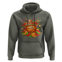 Funny Cinco De Mayo Basketball Hoodie Mexican Fiesta Hoops Party