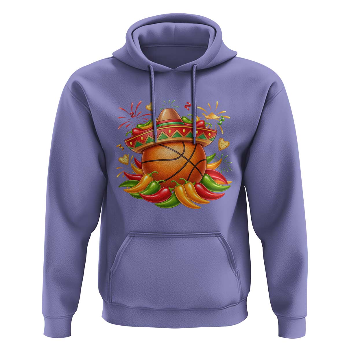 Funny Cinco De Mayo Basketball Hoodie Mexican Fiesta Hoops Party