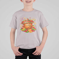Funny Cinco De Mayo Basketball T Shirt For Kid Mexican Fiesta Hoops Party