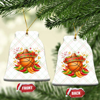 Funny Cinco De Mayo Basketball Ceramic Ornament Mexican Fiesta Hoops Party