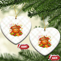 Funny Cinco De Mayo Basketball Ceramic Ornament Mexican Fiesta Hoops Party