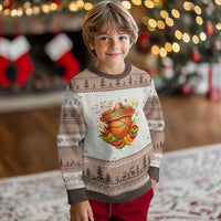 Funny Cinco De Mayo Basketball Ugly Christmas Sweater Mexican Fiesta Hoops Party