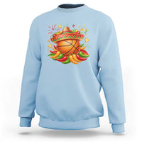 Funny Cinco De Mayo Basketball Sweatshirt Mexican Fiesta Hoops Party