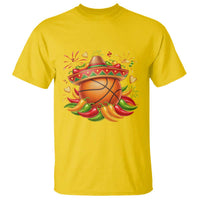 Funny Cinco De Mayo Basketball T Shirt Mexican Fiesta Hoops Party