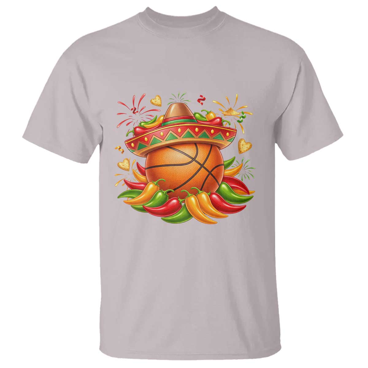Funny Cinco De Mayo Basketball T Shirt Mexican Fiesta Hoops Party