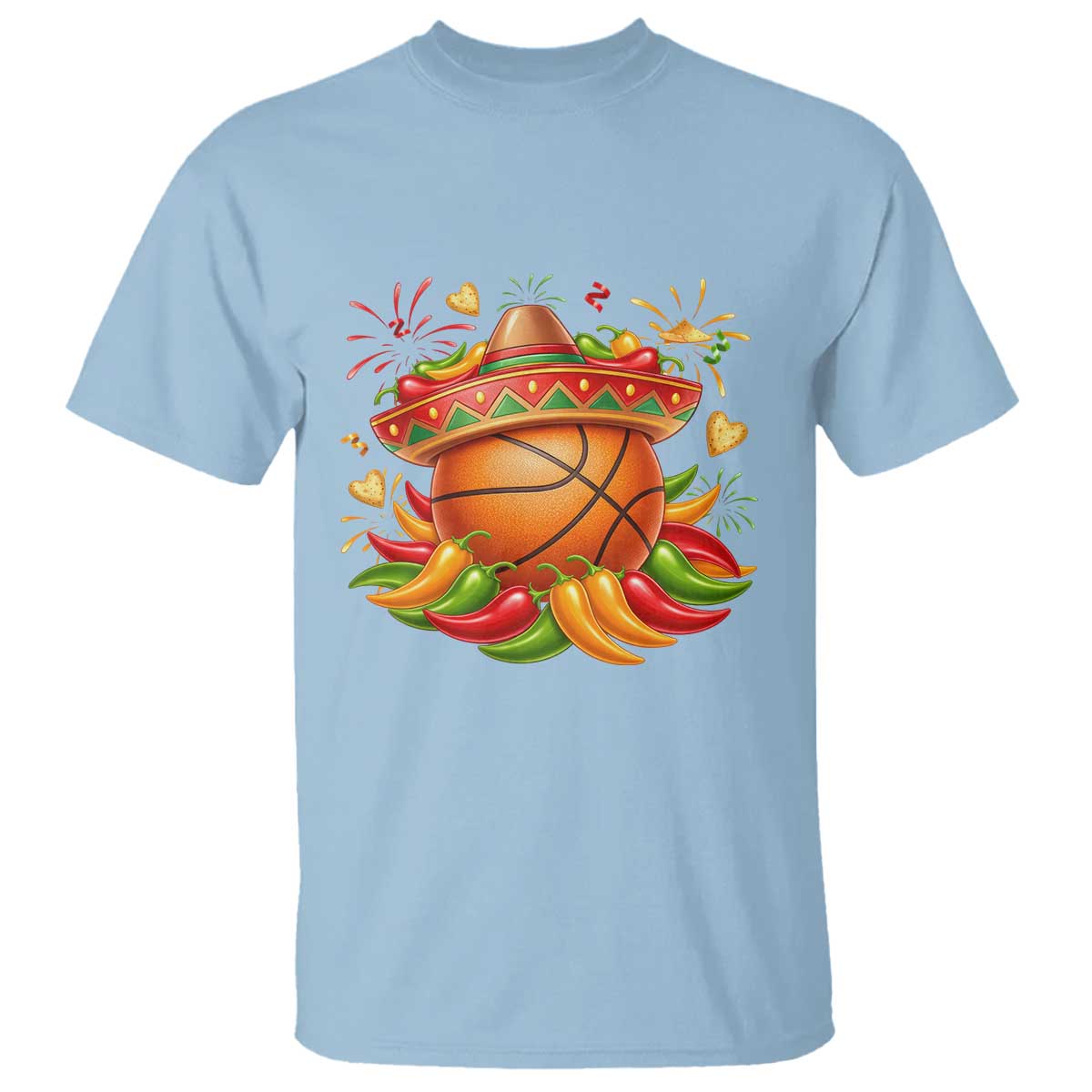 Funny Cinco De Mayo Basketball T Shirt Mexican Fiesta Hoops Party