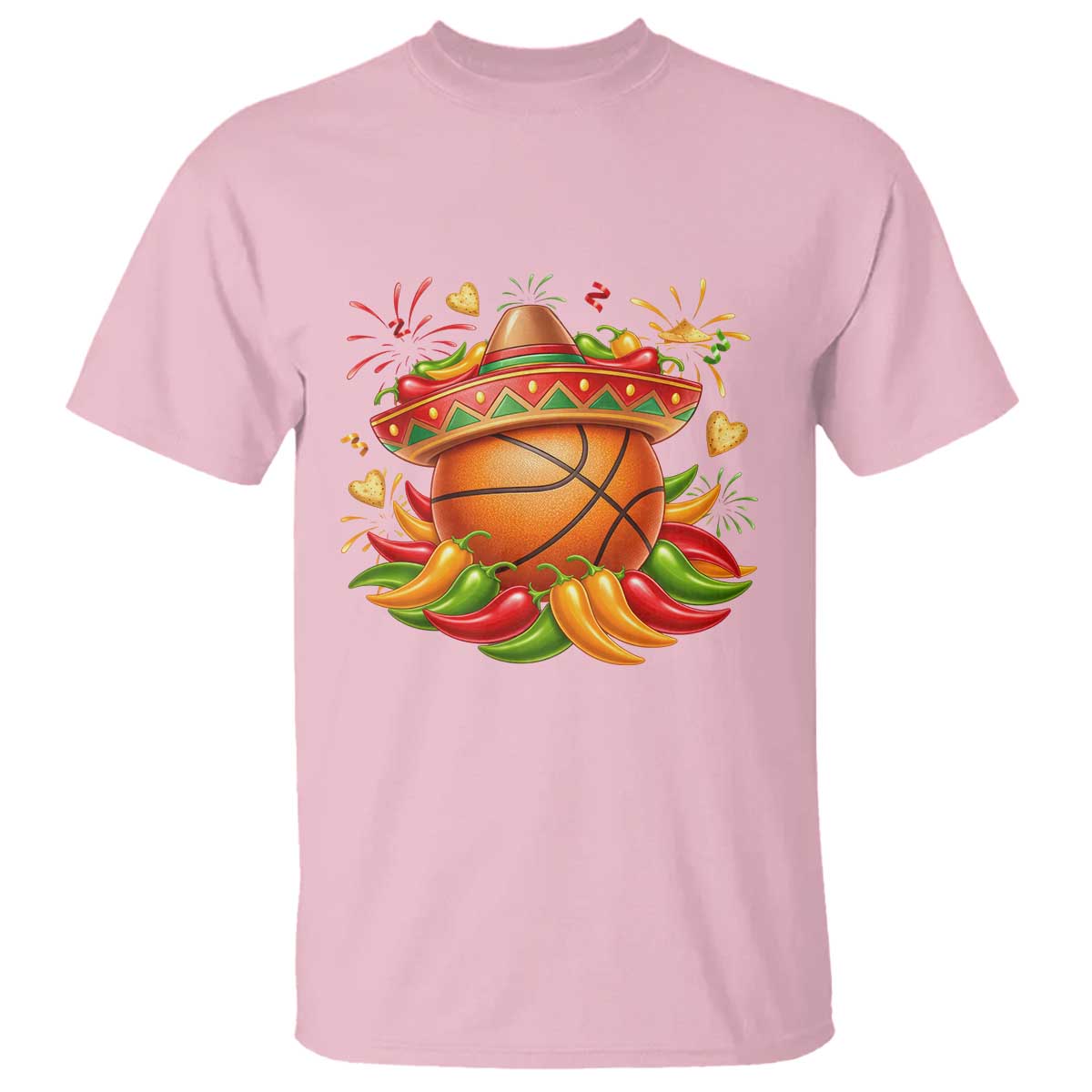 Funny Cinco De Mayo Basketball T Shirt Mexican Fiesta Hoops Party