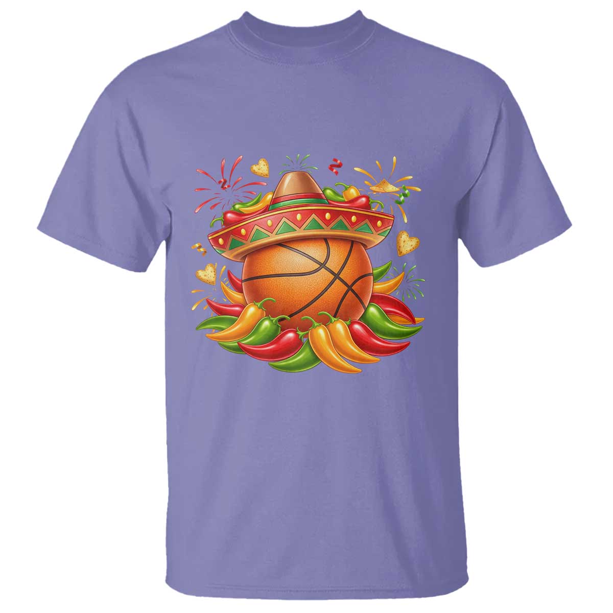 Funny Cinco De Mayo Basketball T Shirt Mexican Fiesta Hoops Party