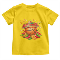 Funny Cinco De Mayo Basketball Toddler T Shirt Mexican Fiesta Hoops Party