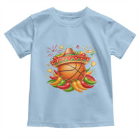 Funny Cinco De Mayo Basketball Toddler T Shirt Mexican Fiesta Hoops Party