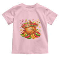 Funny Cinco De Mayo Basketball Toddler T Shirt Mexican Fiesta Hoops Party