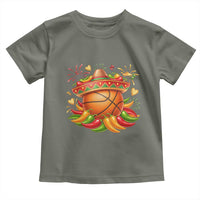 Funny Cinco De Mayo Basketball Toddler T Shirt Mexican Fiesta Hoops Party