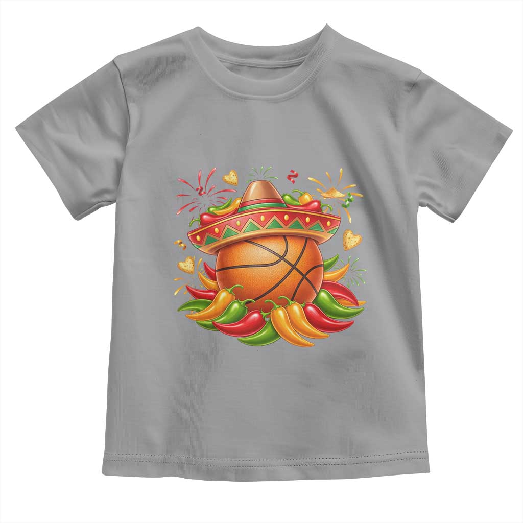 Funny Cinco De Mayo Basketball Toddler T Shirt Mexican Fiesta Hoops Party