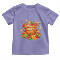 Funny Cinco De Mayo Basketball Toddler T Shirt Mexican Fiesta Hoops Party