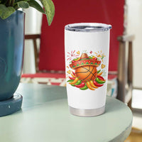 Funny Cinco De Mayo Basketball Tumbler Cup Mexican Fiesta Hoops Party