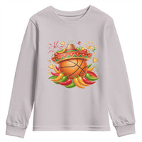 Funny Cinco De Mayo Basketball Youth Sweatshirt Mexican Fiesta Hoops Party