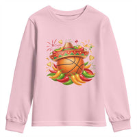 Funny Cinco De Mayo Basketball Youth Sweatshirt Mexican Fiesta Hoops Party
