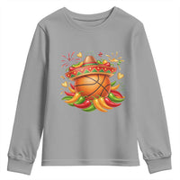 Funny Cinco De Mayo Basketball Youth Sweatshirt Mexican Fiesta Hoops Party