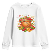Funny Cinco De Mayo Basketball Youth Sweatshirt Mexican Fiesta Hoops Party