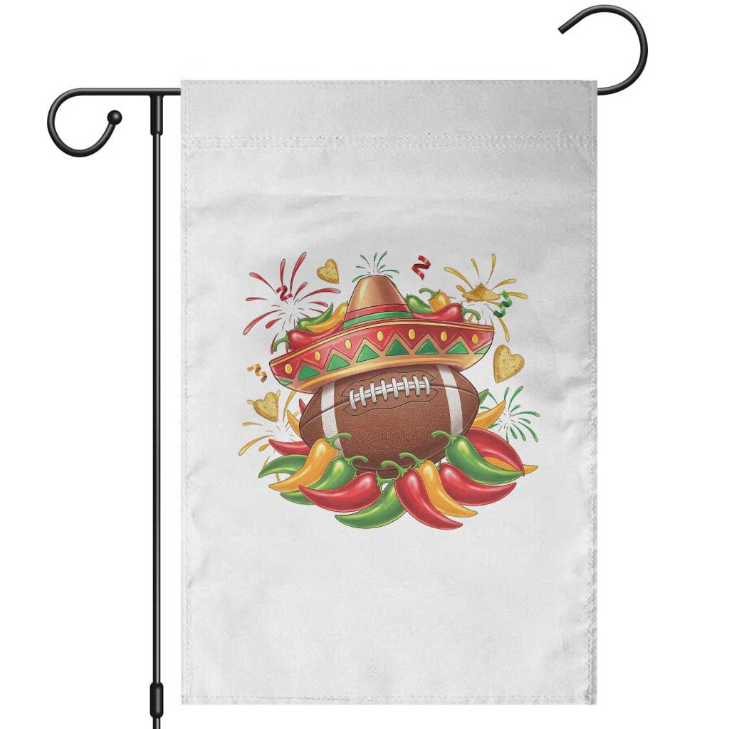 Funny Cinco De Mayo Football Garden Flag Mexican Fiesta Party