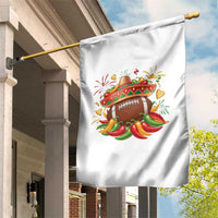 Funny Cinco De Mayo Football Garden Flag Mexican Fiesta Party