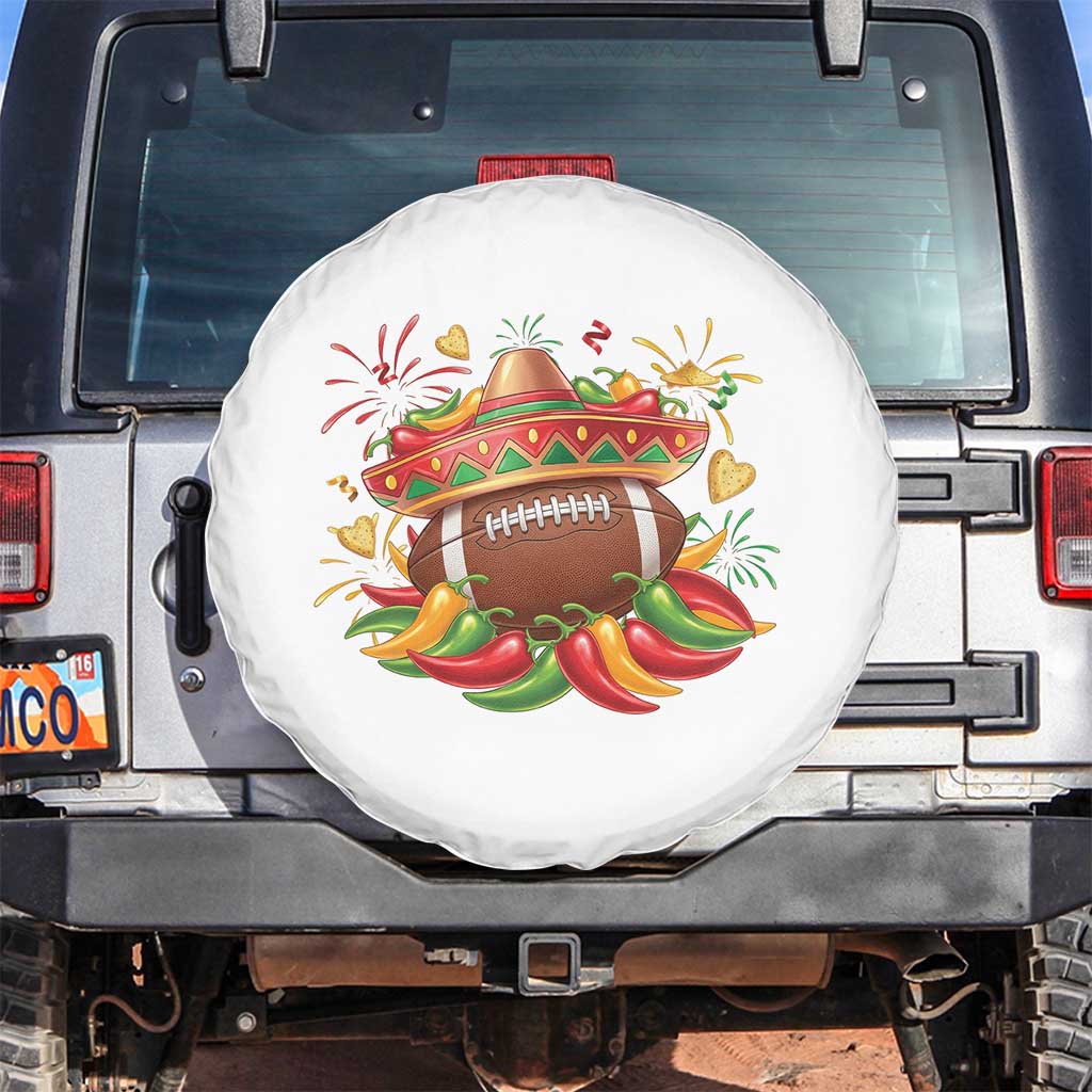 Funny Cinco De Mayo Football Spare Tire Cover Mexican Fiesta Party