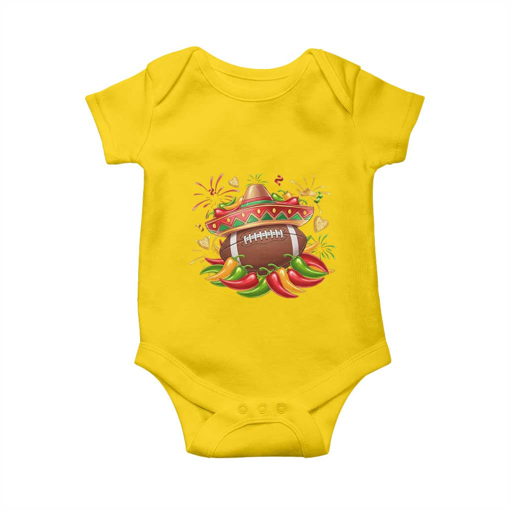 Funny Cinco De Mayo Football Baby Onesie Mexican Fiesta Party