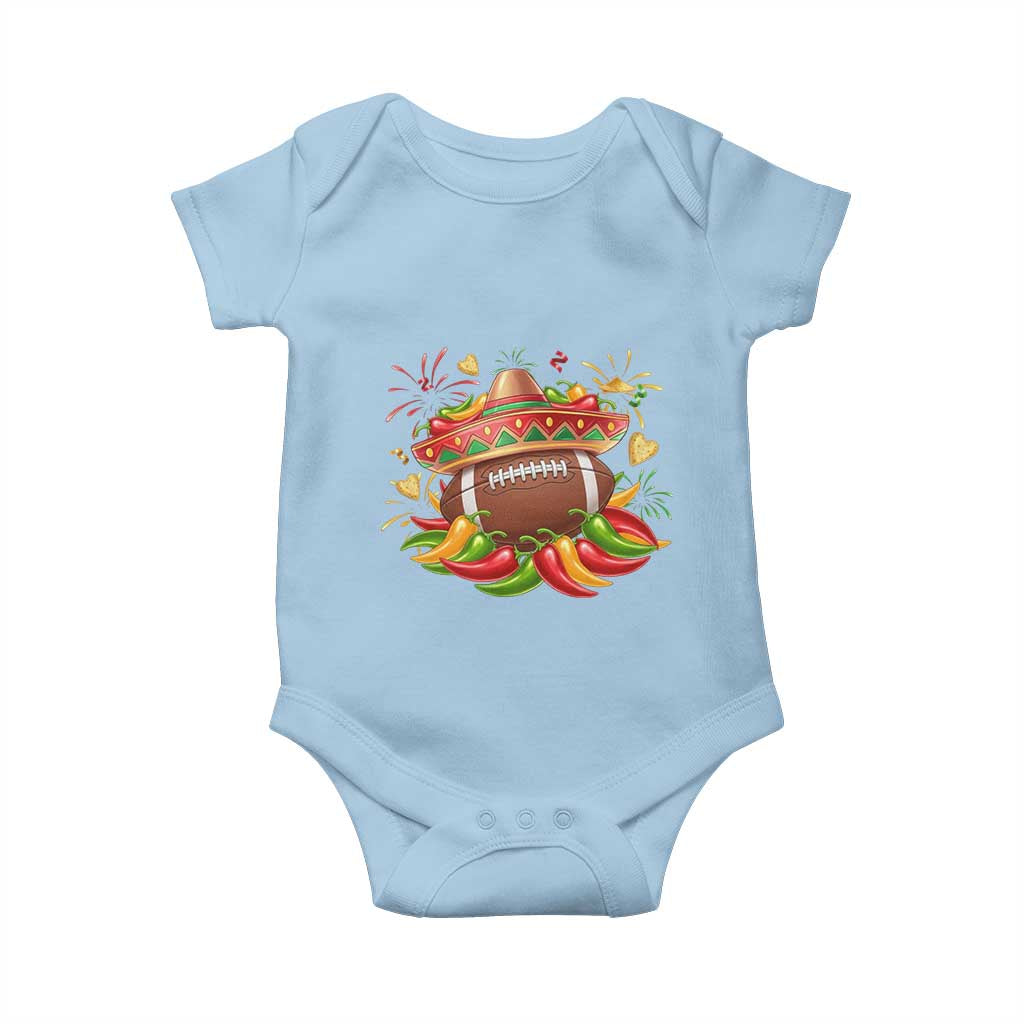 Funny Cinco De Mayo Football Baby Onesie Mexican Fiesta Party