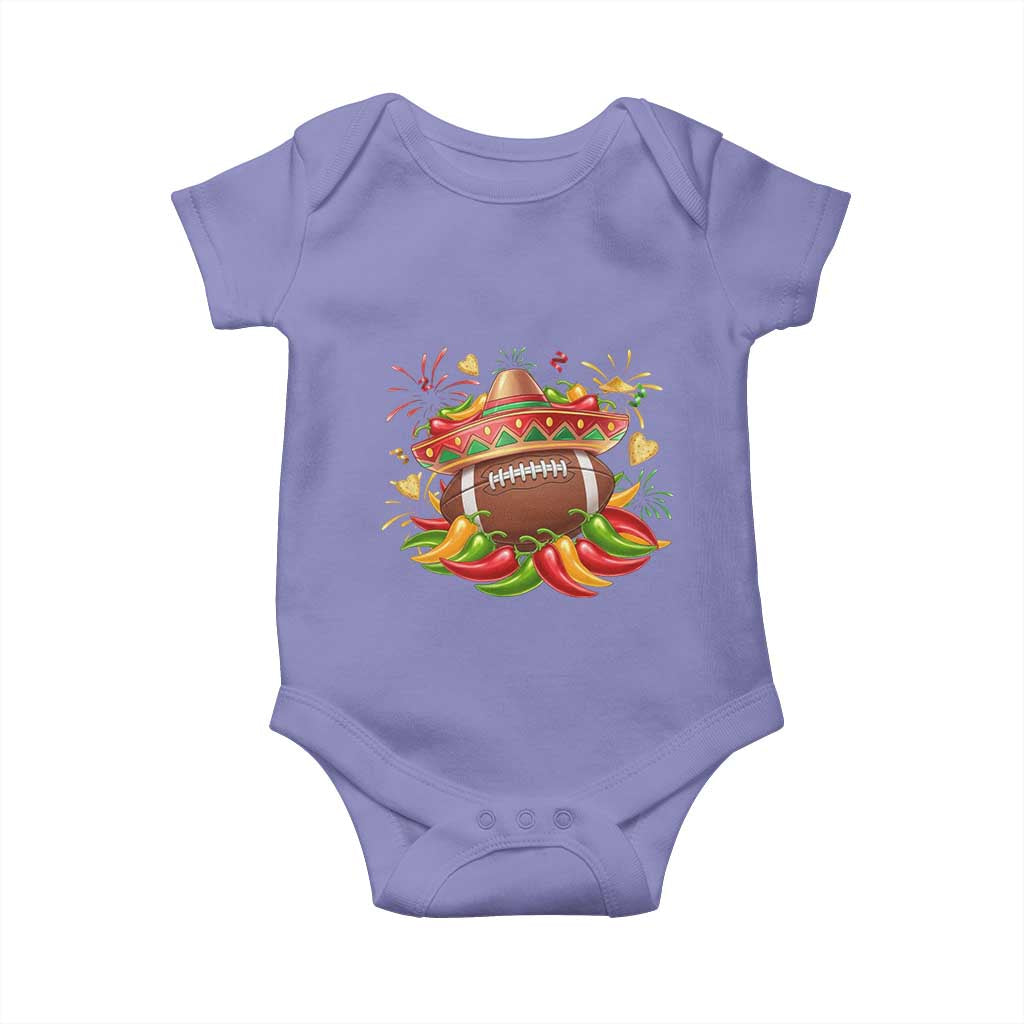 Funny Cinco De Mayo Football Baby Onesie Mexican Fiesta Party