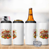 Funny Cinco De Mayo Football 4 in 1 Can Cooler Tumbler Mexican Fiesta Party