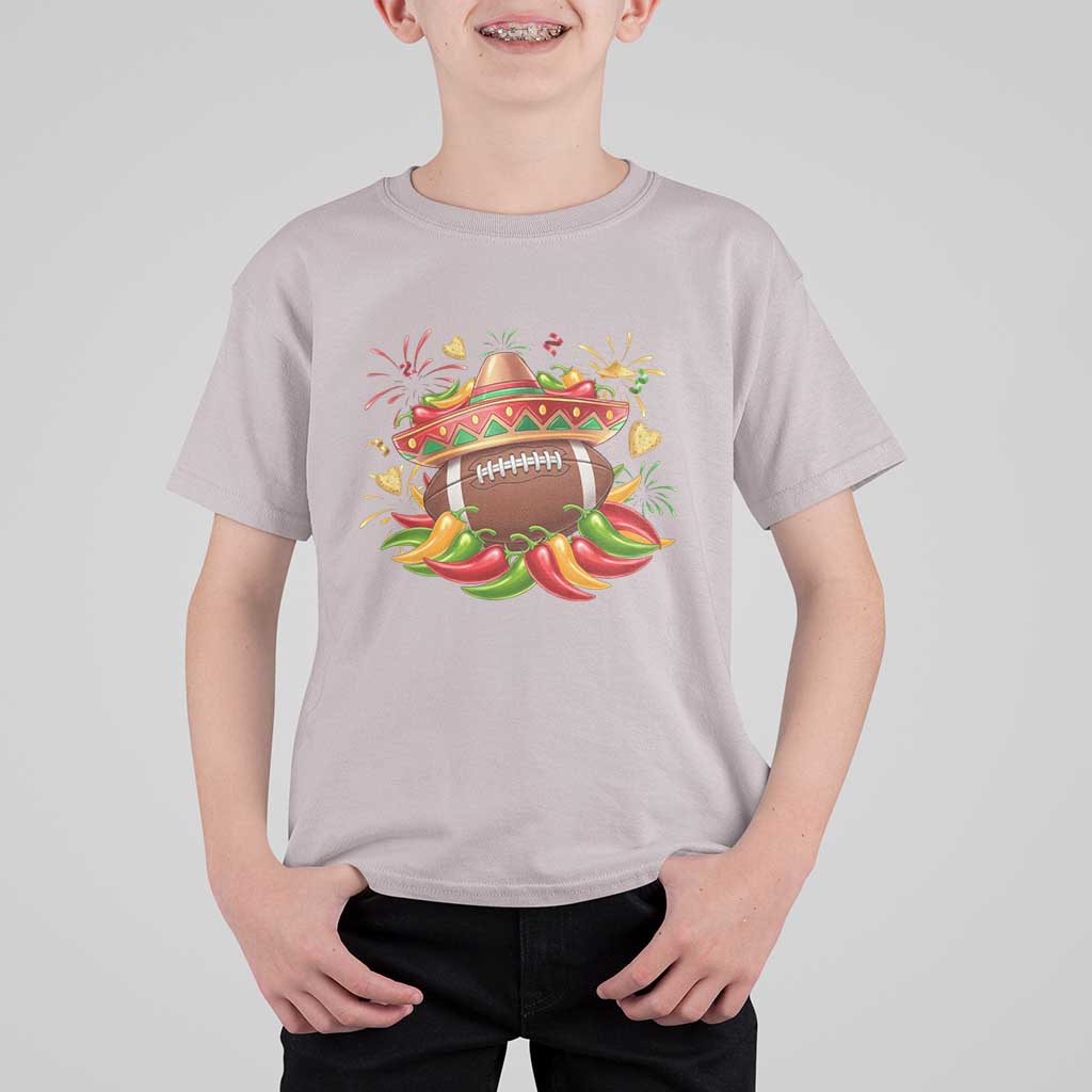Funny Cinco De Mayo Football T Shirt For Kid Mexican Fiesta Party