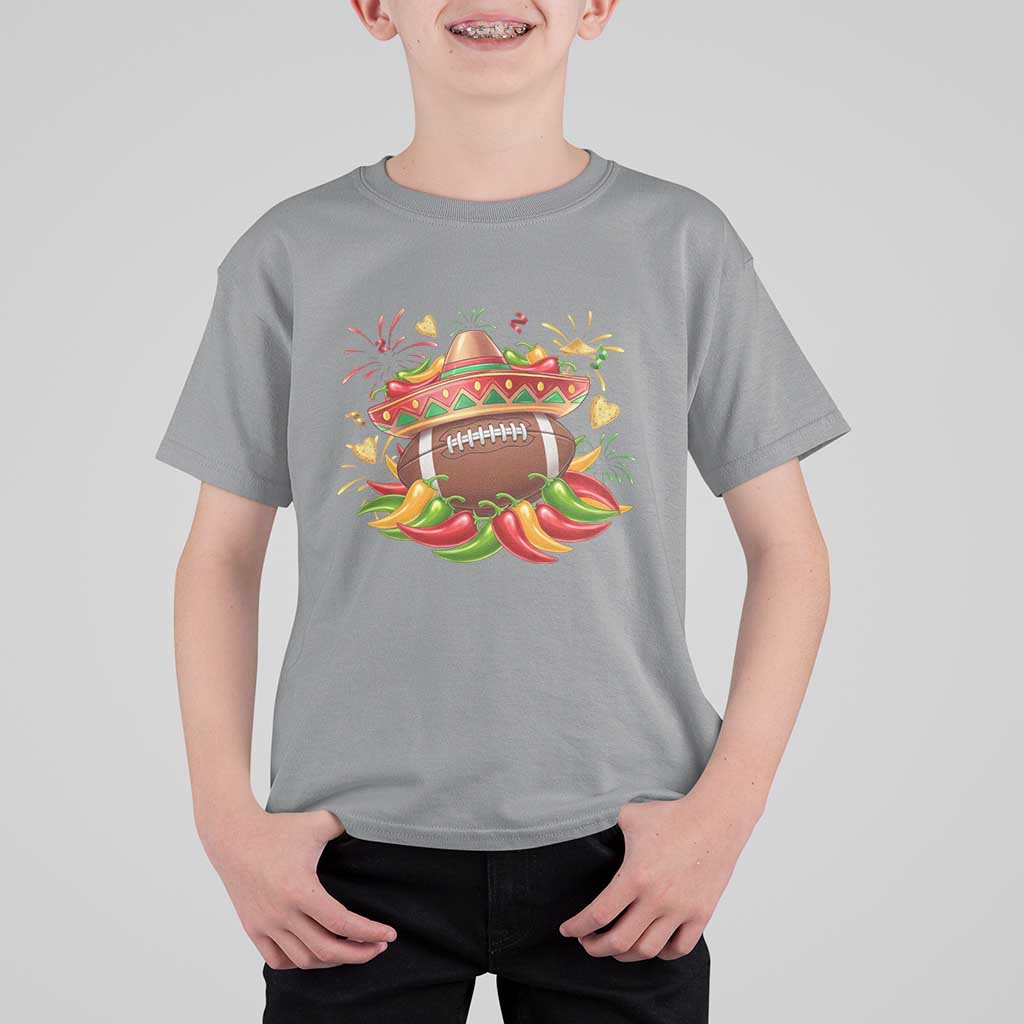 Funny Cinco De Mayo Football T Shirt For Kid Mexican Fiesta Party