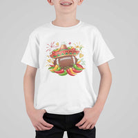 Funny Cinco De Mayo Football T Shirt For Kid Mexican Fiesta Party