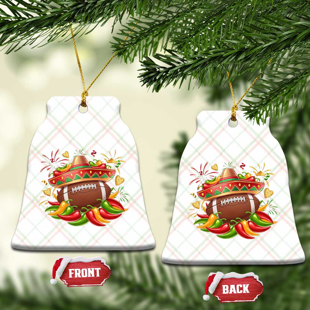 Funny Cinco De Mayo Football Ceramic Ornament Mexican Fiesta Party